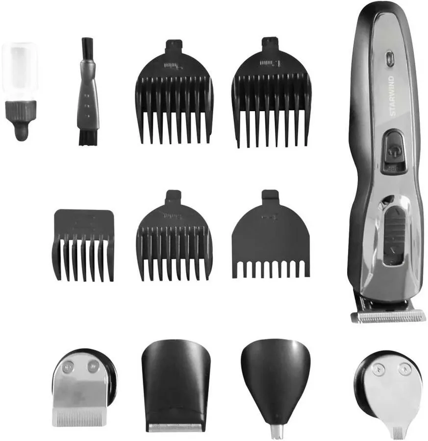 Машинка для стрижки Starwind SBC1900 черный/серебристый - фото 3