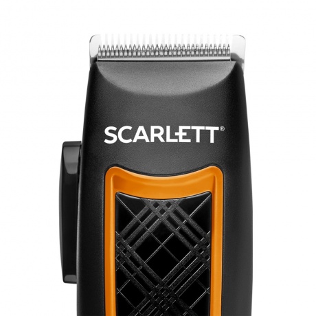 Машинка для стрижки Scarlett SC-HC63C18 черный/оранжевый - фото 4