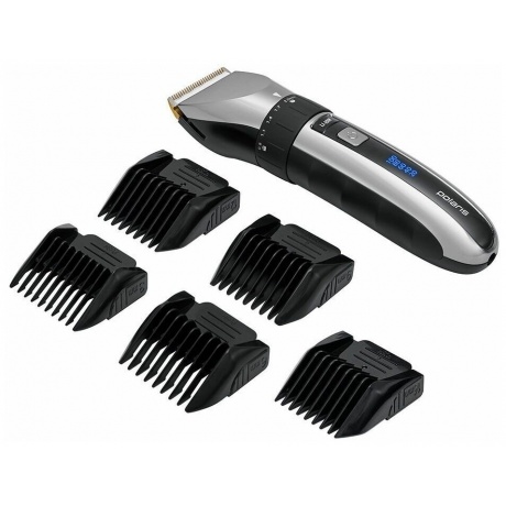 Машинка для стрижки волос Polaris PHC 3017RC Argan Therapy Pro черный/хром - фото 2