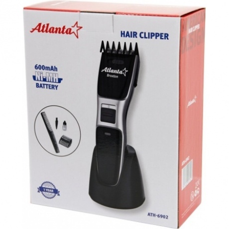 Машинка для стрижки Atlanta ATH-6902 (silver) аккумуляторная - фото 5