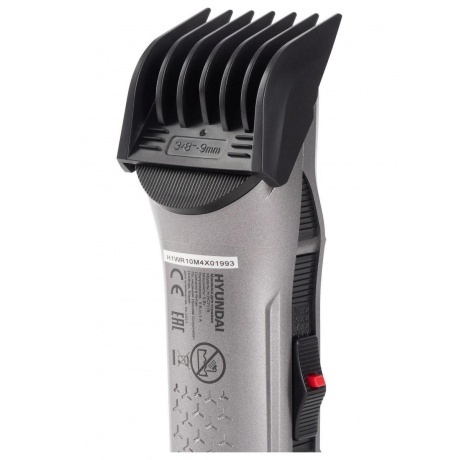 Машинка для стрижки Hyundai H-HC7115 черный 3Вт (насадок в компл:4шт) - фото 13