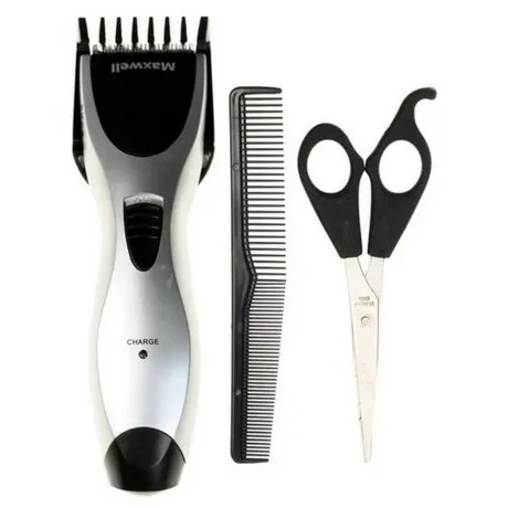 Машинка для стрижки Maxwell MW-2103 серебристый (насадок в компл...