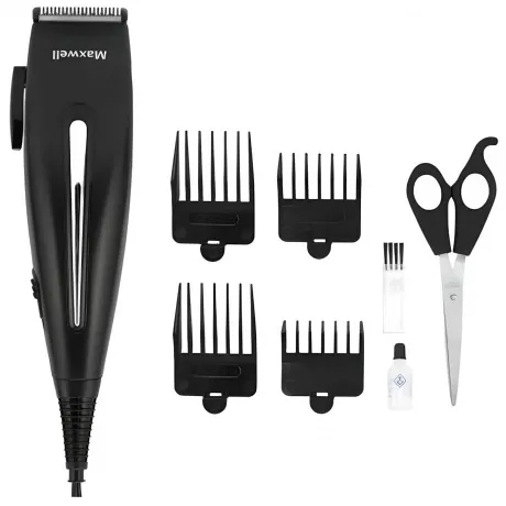 Машинка для стрижки Maxwell MW-2112 черный 15Вт (насадок в компл...