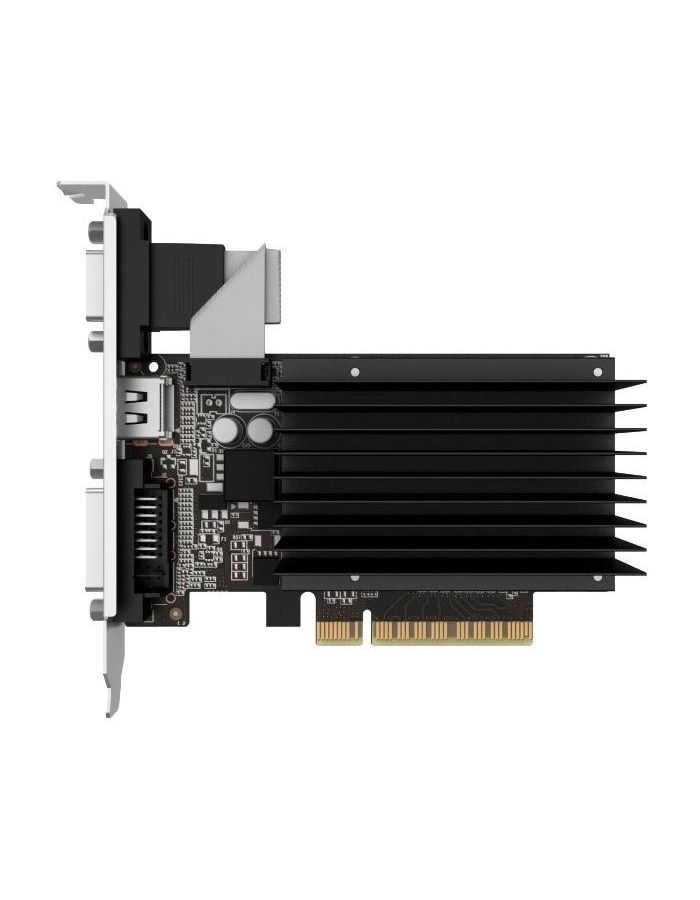 Видеокарта Palit GeForce GT 710 2Gb (NEAT7100HD46-2080H) видеокарта palit geforce gt 730 2gb ddr3 neat7300hd46 2080h 902 1600 dvi hdmi vga пассивное охл
