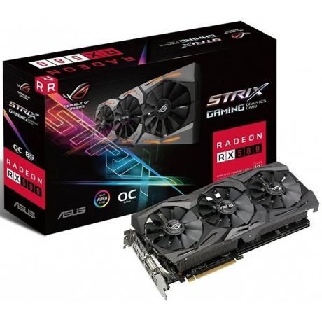 Видеокарта Asus Radeon RX 580 8Gb Strix OC Gaming (ROG-STRIX-RX580-O8G-GAMING) - фото 5