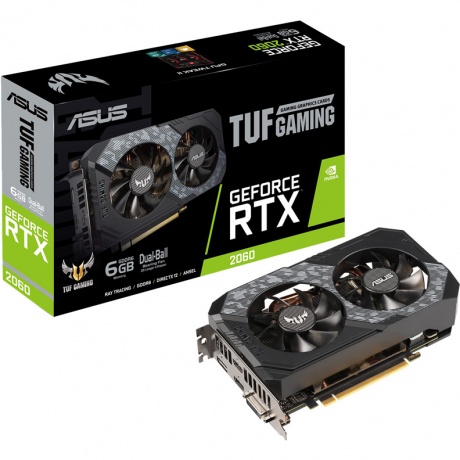 Видеокарта Asus RTX 2060 TUF GAMING 6Gb TUF-RTX2060-6G-GAMING (90YV0CJ2-M0NA00) - фото 6