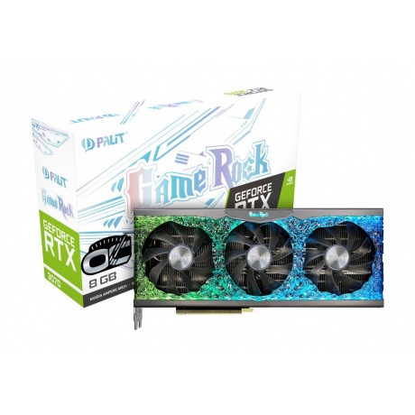 Видеокарта Palit RTX3070 GameRock OC 8Gb (NE63070H19P2-1040G) - фото 5