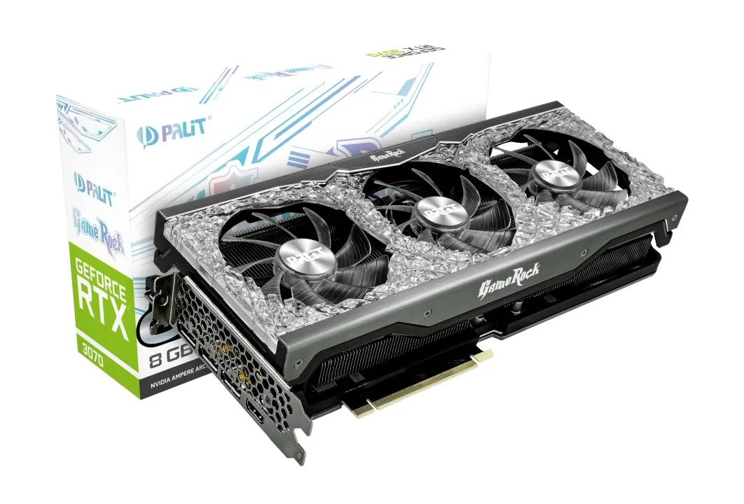 Видеокарта Palit RTX3070 GameRock OC 8Gb (NE63070H19P2-1040G) - фото 6