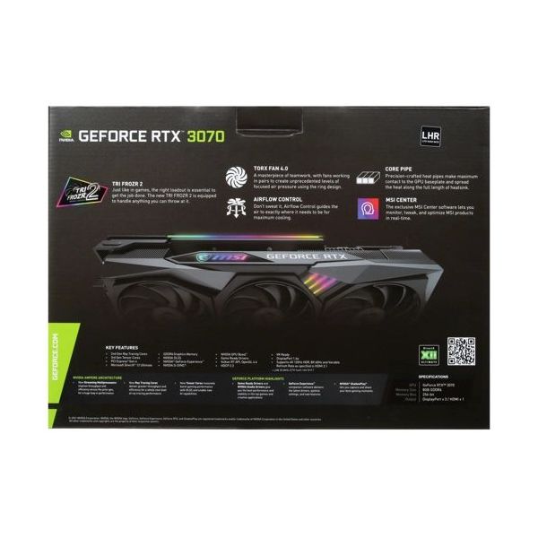 Видеокарта MSI RTX3070 8GB (RTX 3070 GAMING Z TRIO 8G) - фото 11