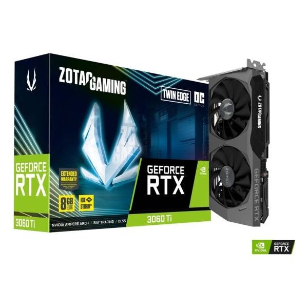 Видеокарта Zotac GeForce RTX 3060Ti Twin Edge OC 8Gb (ZT-A30610H-10MLHR) - фото 1