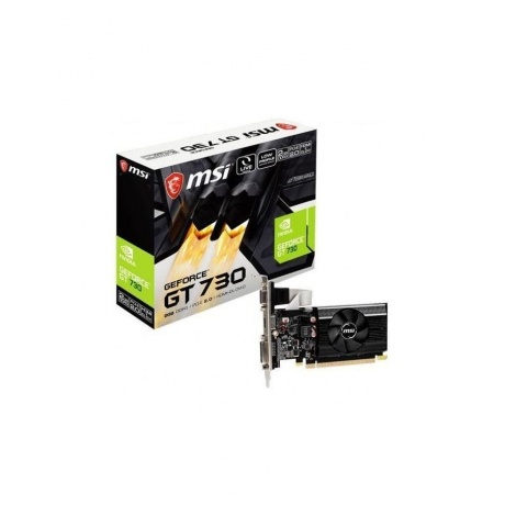 Видеокарта MSI PCIE16 GT730 2GB GDDR3 N730K-2GD3/LP - фото 1