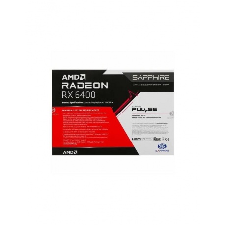 Видеокарта Sapphire Radeon RX6400 PULSE Gaming 4Gb (11315-01-20G) - фото 7