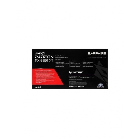Видеокарта Sapphire Radeon RX6650 XT NITRO+ Gaming 8Gb (11319-01-20G) - фото 8