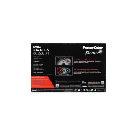 Видеокарта PowerColor AMD Radeon RX 6500 XT Fighter (AXRX 6500XT 4GBD6-DH/OC) - фото 8