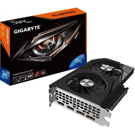 Видеокарта Gigabyte INTEL ARC A380 6144Mb 96 GDDR6 Ret (GV-IA380WF2OC-6GD) - фото 7