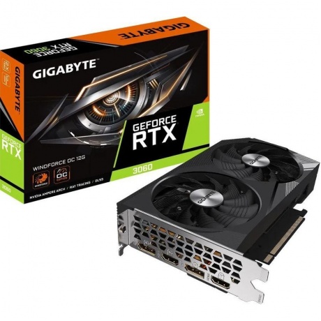 Видеокарта Gigabyte GeForce RTX 3060 12288Mb 192 GDDR6 Ret (GV-N3060WF2OC-12GD) - фото 8