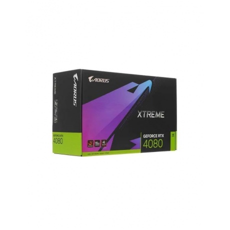 Видеокарта Gigabyte GeForce RTX 4080 16384Mb 256 GDDR6X Ret (GV-N4080AORUSX W-16GD) - фото 14