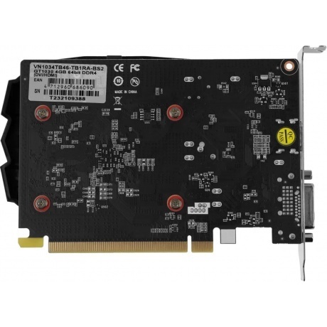 Видеокарта BIOSTAR GeForce GT 1030 4096Mb ATX SINGLE FAN (VN1034TB46) - фото 5