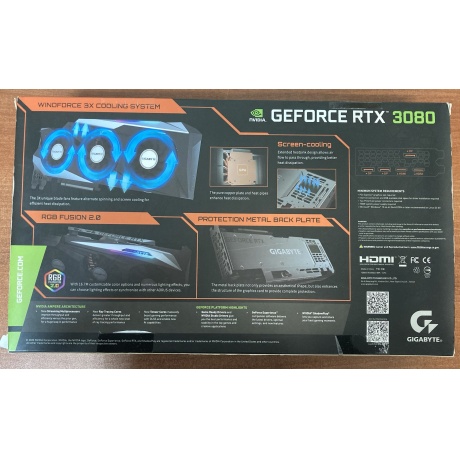 Видеокарта Gigabyte RTX3080 GAMING OC 10G (GV-N3080GAMING OC-10GD) состояние хорошее - фото 9
