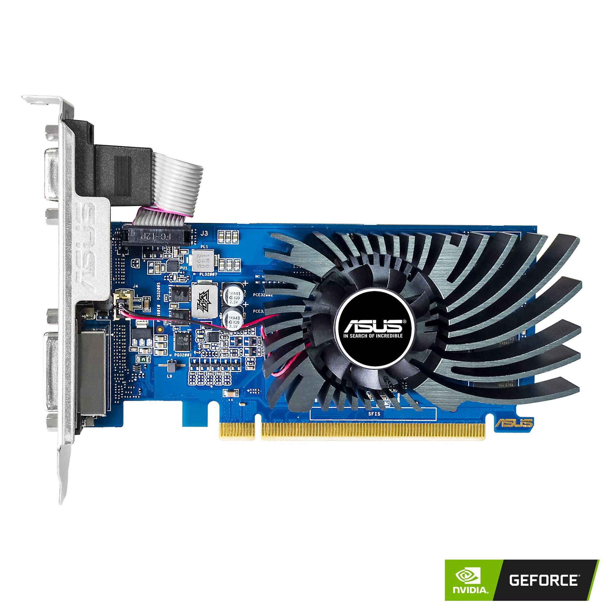 Видеокарта Asus NVIDIA GeForce GT 730 2048Mb (GT730-2GD3-BRK-EVO) видеокарта asus geforce gt 730 gt730 4h sl 2gd5 2048mb