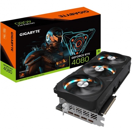 Видеокарта Gigabyte NVIDIA GeForce RTX 4080 16384Mb 256 GDDR6X (GV-N4080GAMING-16GD) - фото 5
