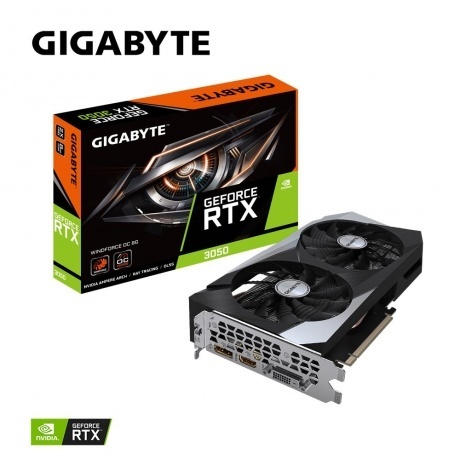 Видеокарта Gigabyte RTX3050 WINDFORCE OC 8GB - фото 2