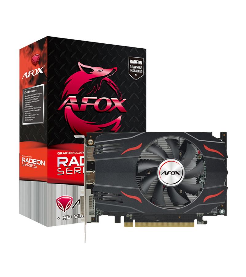 Видеокарта AFOX Radeon RX 550 2G (AFRX550-2048D5H4-V6) видеокарта afox radeon rx 550 4096mb atx dual fan afrx550 4096d5h4 v6 retail