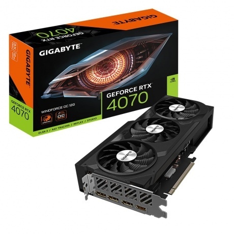 Видеокарта GIGABYTE RTX4070 12GB GV-N4070WF3OC-12GD - фото 1