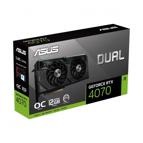 Видеокарта Asus GeForce RTX 4070 Dual 12G OC (DUAL-RTX4070-O12G) - фото 14
