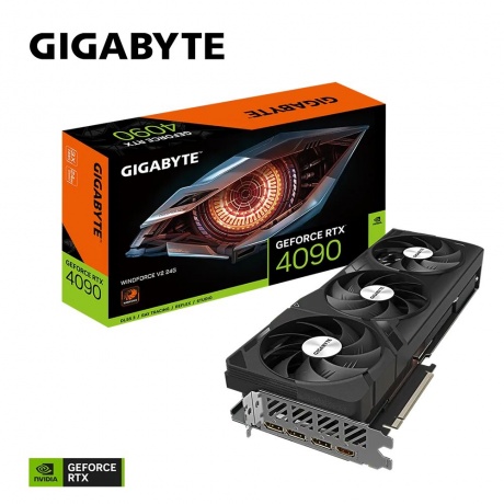 Видеокарта Gigabyte RTX4090 WINDFORCE V2 24GB (GV-N4090WF3V2-24GD) - фото 2