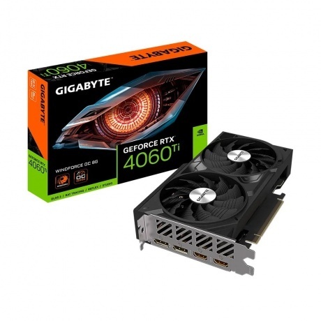 Видеокарта Gigabyte RTX4060Ti WINDFORCE OC 8GB (GV-N406TWF2OC-8G...