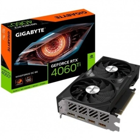 Видеокарта Gigabyte RTX4060Ti WINDFORCE OC 8GB (GV-N406TWF2OC-8G...