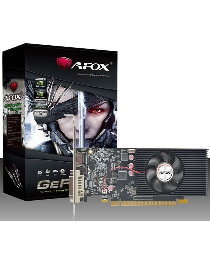 Видеокарта Afox GT1030 4GB (AF1030-4096D4L5) видеокарта nvidia geforce gt1030 afox 2gb af1030 2048d5l5 v2