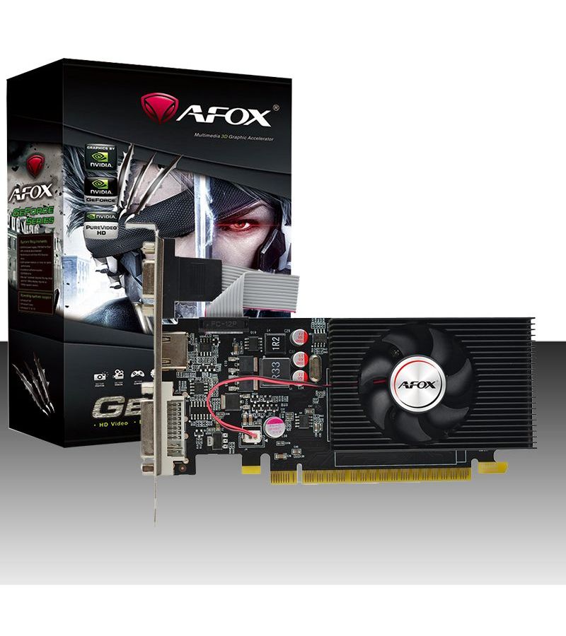 Видеокарта Afox GT730 2G DDR3 (AF730-2048D3L3-V3) видеокарта colorful nvidia gt 1030 1228 2048 6000 64 rtl gt1030 2g v3 v