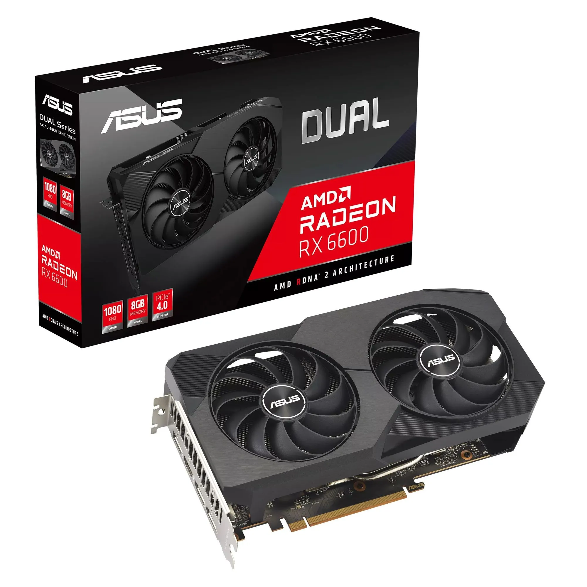 Видеокарта Asus DUAL-RX6600-8G-V2 (90YV0GP2-M0NA00) - фото 11