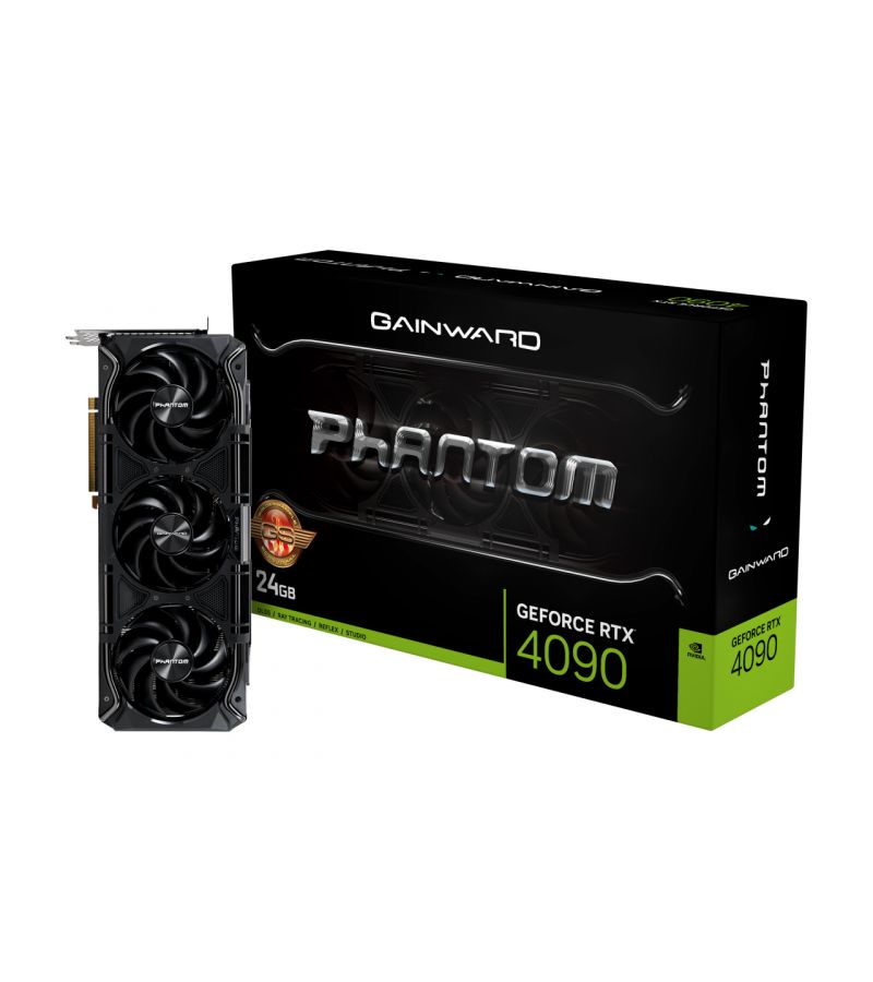 Видеокарта GAINWARD GeForce RTX 4090 PHANTOM GS 24G (NED4090S19SB-1020P) видеокарта gainward nvidia geforce rtx 4090 phantom gs 24576mb