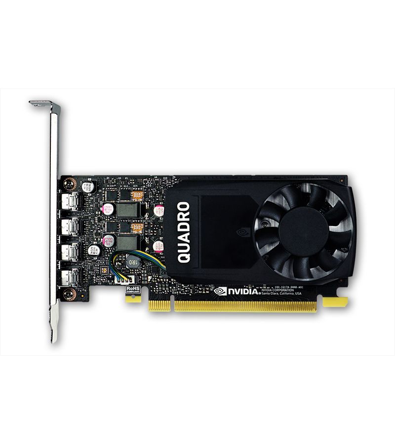 Видеокарта NVIDIA Ouadro P1000 GDDR5 4G (900-5G178-2550-000) видеокарта pcie16 quadro rtx4000 8gb 900 5g160 2550 000 nvidia