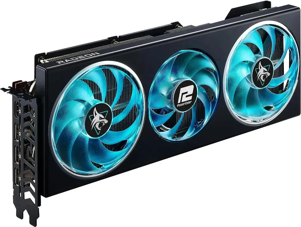 Видеокарта PowerColor AMD Radeon RX 7700XT 12Gb (RX7700XT 12G-L/OC) - фото 2