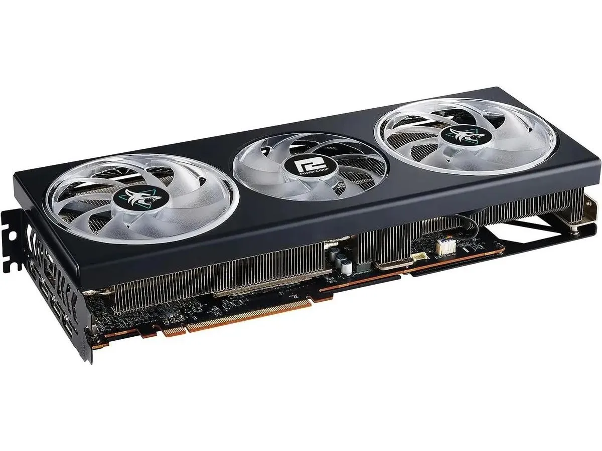 Видеокарта PowerColor AMD Radeon RX 7700XT 12Gb (RX7700XT 12G-L/OC) - фото 3