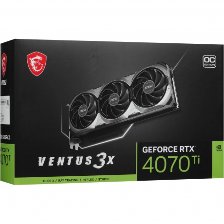 Видеокарта MSI NVIDIA GeForce RTX 4070TI 12Gb (RTX 4070 TI VENTUS 3X E112GOC) - фото 9
