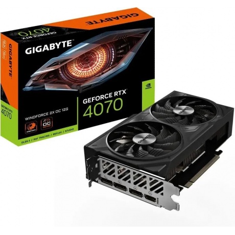 Видеокарта Gigabyte NVIDIA GeForce RTX 4070 12Gb (GV-N4070WF2OC-12GD) - фото 8