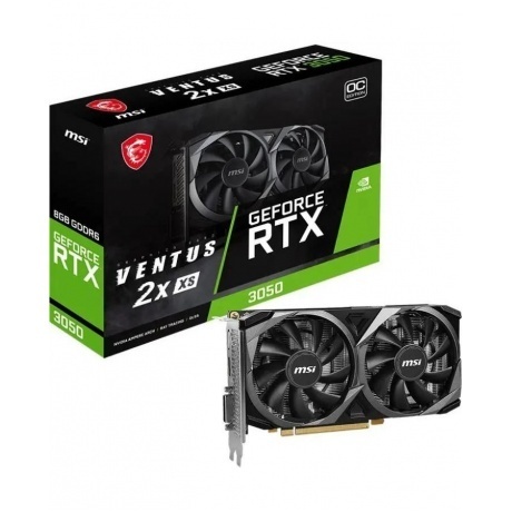 Видеокарта MSI RTX3050 8GB GDDR6 3050 VENTUS 2X XS 8G OC (RTX 30...