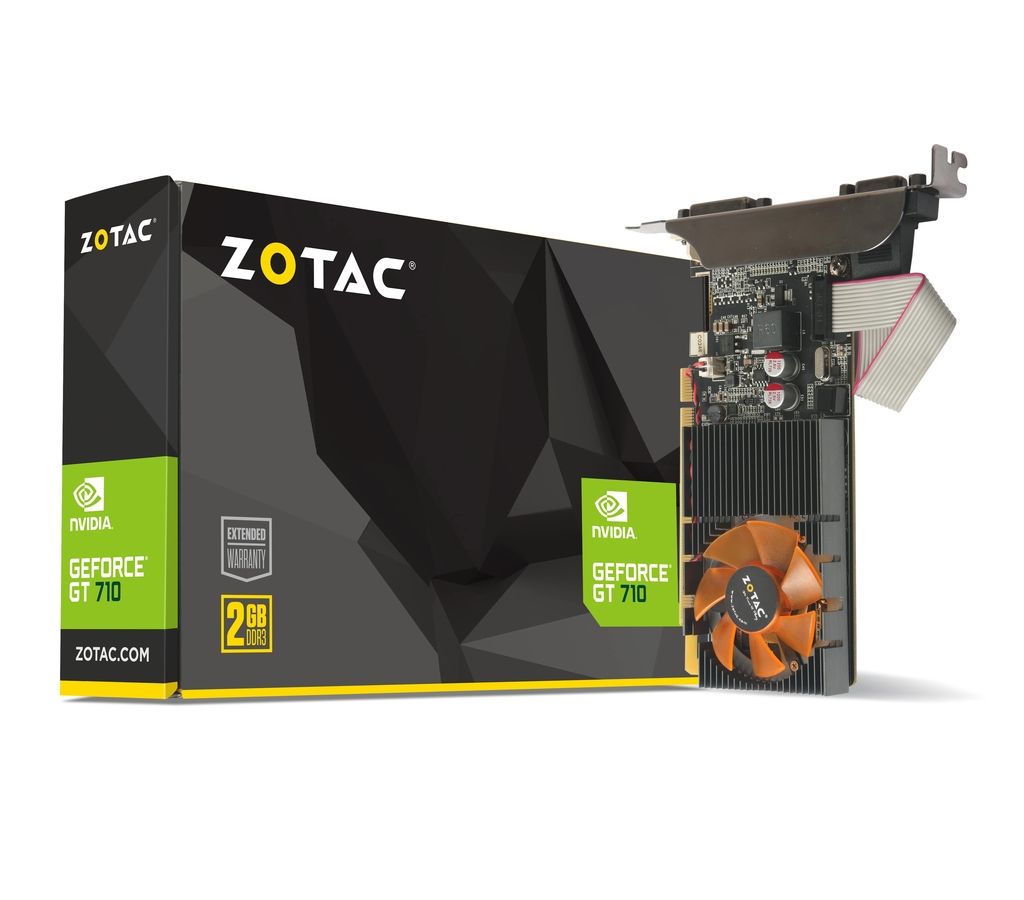 Видеокарта Zotac GT710 2GB DDR3 (ZT-71310-10L) видеокарта palit pa gt710 2gd3h geforce gt 710 2gb ddr3 dvi hdmi crt