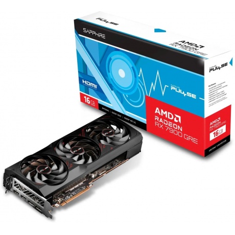 Видеокарта Sapphire AMD Radeon RX 7900GRE 16Gb RX PULSE RX 7900 GRE GAMING OC (11325-04-20G) - фото 5