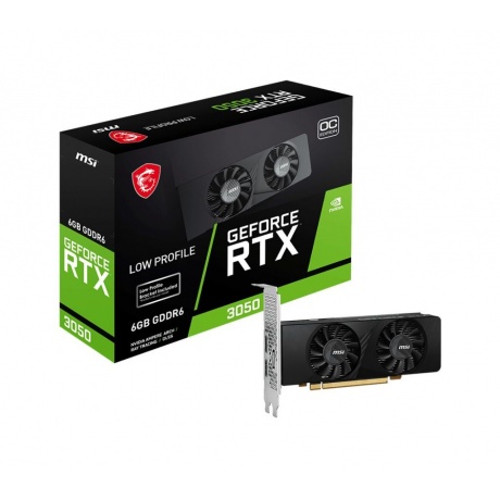 Видеокарта MSI GeForce RTX 3050 6G (RTX 3050 LP 6G OC) - фото 1