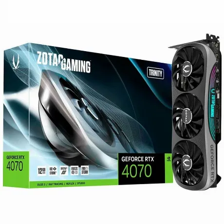 Видеокарта Zotac RTX4070 Trinity 12GB GDDR6X 192bit (ZT-D40700D-...