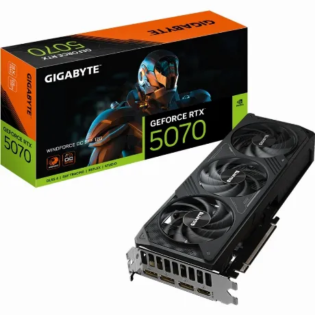 Видеокарта Gigabyte RTX5070 WINDFORCE OC SFF 12GB GDDR7 (GV-N507...