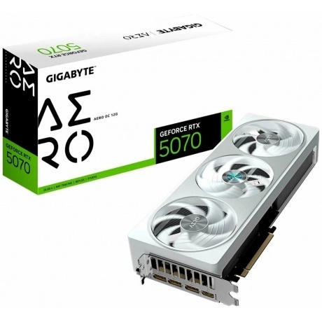 Видеокарта Gigabyte RTX5070 AERO OC 12GB GDDR7 192bit 3xDP HDMI ...