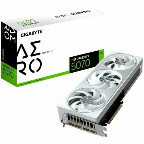 Видеокарта Gigabyte RTX5070 AERO OC 12GB GDDR7 192bit 3xDP HDMI ...