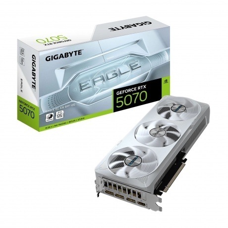 

Видеокарта Gigabyte RTX5070 EAGLE OC ICE SFF 12GB GDDR7 192bit 3xDP HDMI 3FAN RTL